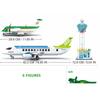 731pcs Air Space Street View Civil Aviation City Passenger Plane Cargo Airport Construction Building Blocks Educational Kids Toy