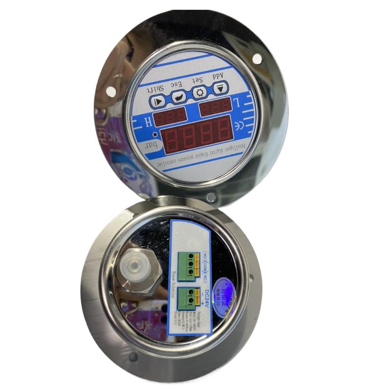 0-60mpa Intelligent Digital Contact Pressure Gauge Digital Pressure Controller 2 Relays Output Pressure Gauge Manometer