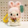 Soft Plush Dog Pendant Funny Cartoon Animal Keychain Creative Bear Doll Key Ring  Children