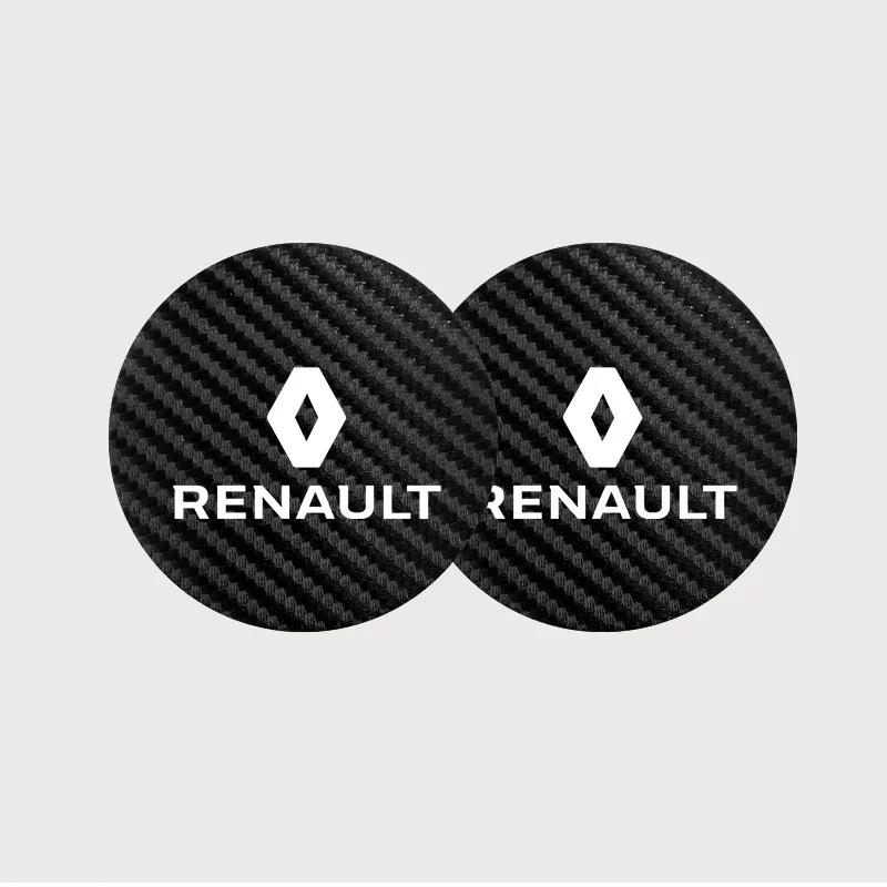 Колпаки на колеса для Renault Koleos Captur Arkana Kadjar Megane Clio Scenic Logan Trafic Talisman 2 шт. Автомобильный подстаканник Коврик для стакана Водостойкий Нескользящий