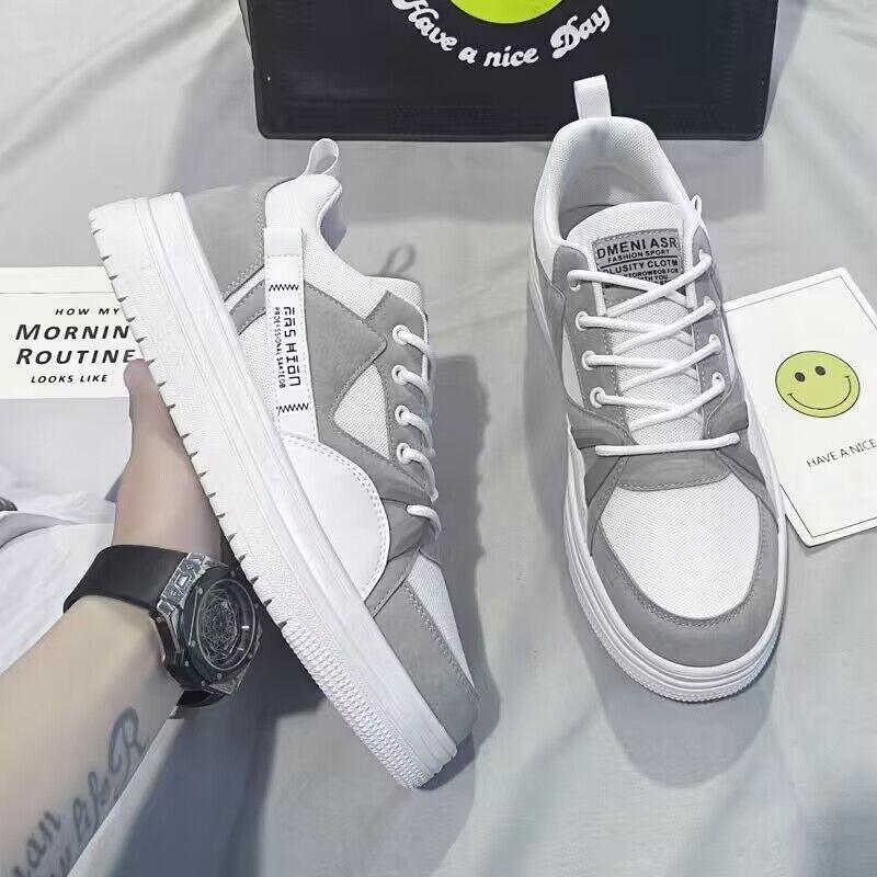 Модные мужские кроссовки осень 2024 года, новые дышащие кроссовки, модные повседневные парусиновые туфли на платформе, мужские противоскользящие износостойкие кроссовки