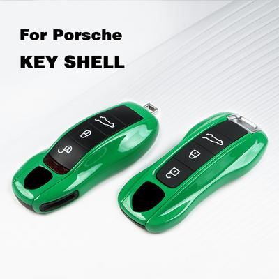 Чехол-брелок для автомобильного ключа Python Green Для Porsche Porsche Panamera Cayenne Taycan 711 918 Macan Boxster Cayman Футляр для ключа