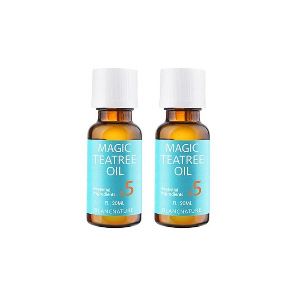 Blancnature 5X высококонцентрированное волшебное масло чайного дерева большой емкости 20 мл 2 шт