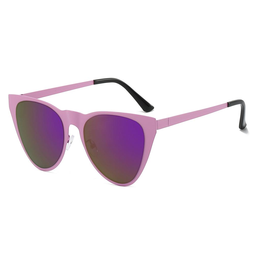 European and American new fashionable simple cat eye sunglasses women's retro classic men's sunglasses travel sunglasses