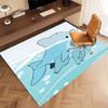 1pc Jeff the Land Shark5 Print Area Rug - Soft, Washable Non-Slip Indoor Mat, Living Room, Home Office Decorative Rug,Office Decorative