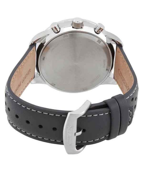 Citizen Мужские часы Eco-Drive CA4500-24H 100M с хронографом на кожаном ремешке с серым циферблатом