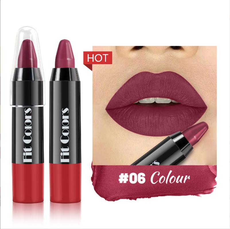 Matte Lipstick Lasting Women Sexy Red Velvet Lip Tint Lip Glaze Makeup Cosmetics Matte Lip Crayon