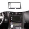 Glossy Piano Black Center Navigation Screen Trim Sticker For Corvette C6 2005-13