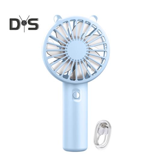 Портативный небольшой вентилятор с 3 настройками скорости Мощный воздушный поток Низкий уровень шума Карманный вентилятор с перезаряжаемой батареей USB