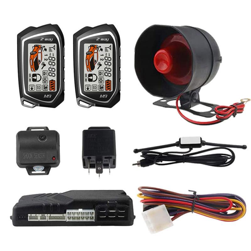 Universal 12V Car Alarm System With Remote Engine Start, Anti-Theft System