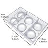 Large Half Ball Chocolate Mold, Polycarbonate Mold, Chocolate Semi-Sphere Mold, Tray (Large 2.5 Inch)