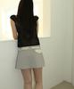 Nofficial Noffice Polka Dot Frill Mini Skirt Light Ash