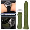 26*14 мм Нейлоновый холст с кожаным дном Ремешок для часов Casio Heart of steel Серия Edifice GST-B400 EFB-680 ECB-10D Браслет
