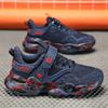 28-40 Детские Большие Размеры Модные Толстые Подошвы Fly Woven Камуфляжные Кроссовки Для Бега Спортивная и Повседневная Обувь
