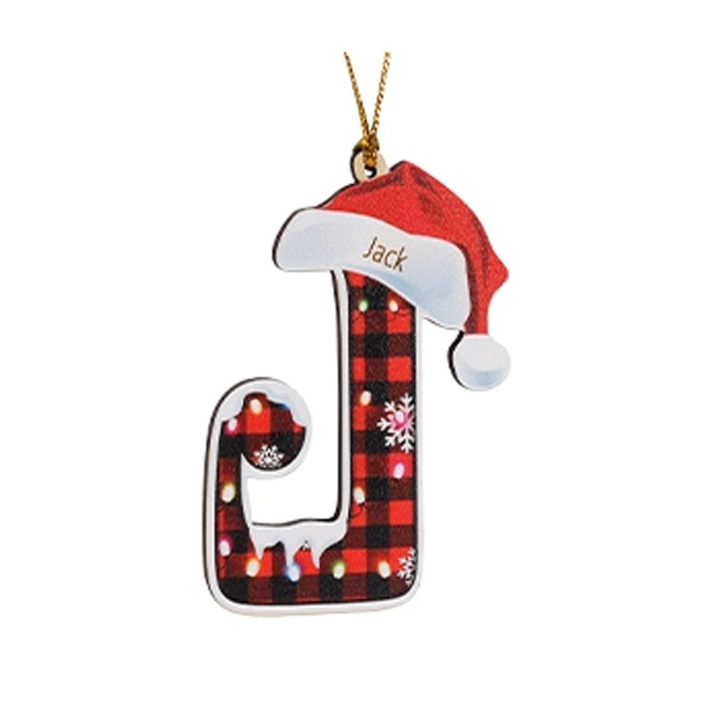 2D Christmas Decoration Pendant Christmas Tree Tag Theme Party Crafts Ornament