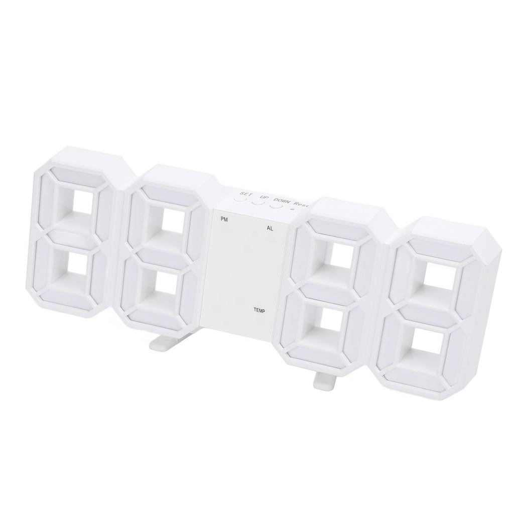 3D светодиодные цифровые часы с автоматической регулировкой яркости, датой, стабильной температурой, современные декоративные 3D светодиодные электронные часы