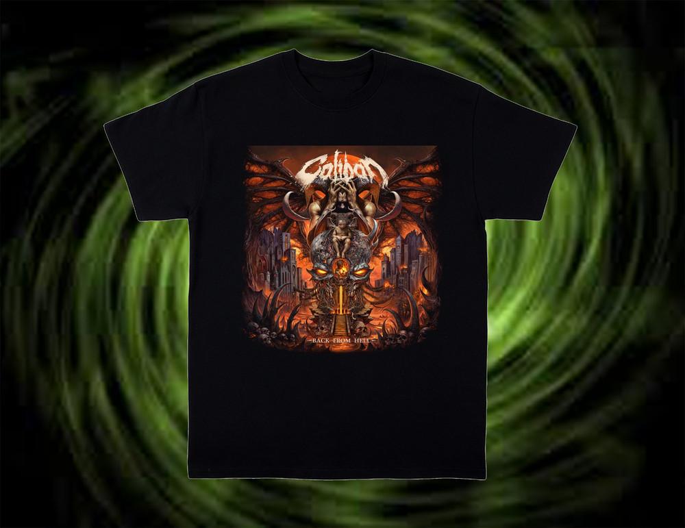 Caliban Делится Музыкальным Видео Для Футболки Back From Hell Черный S-5XL Хлопок KN506 Унисекс Футболка