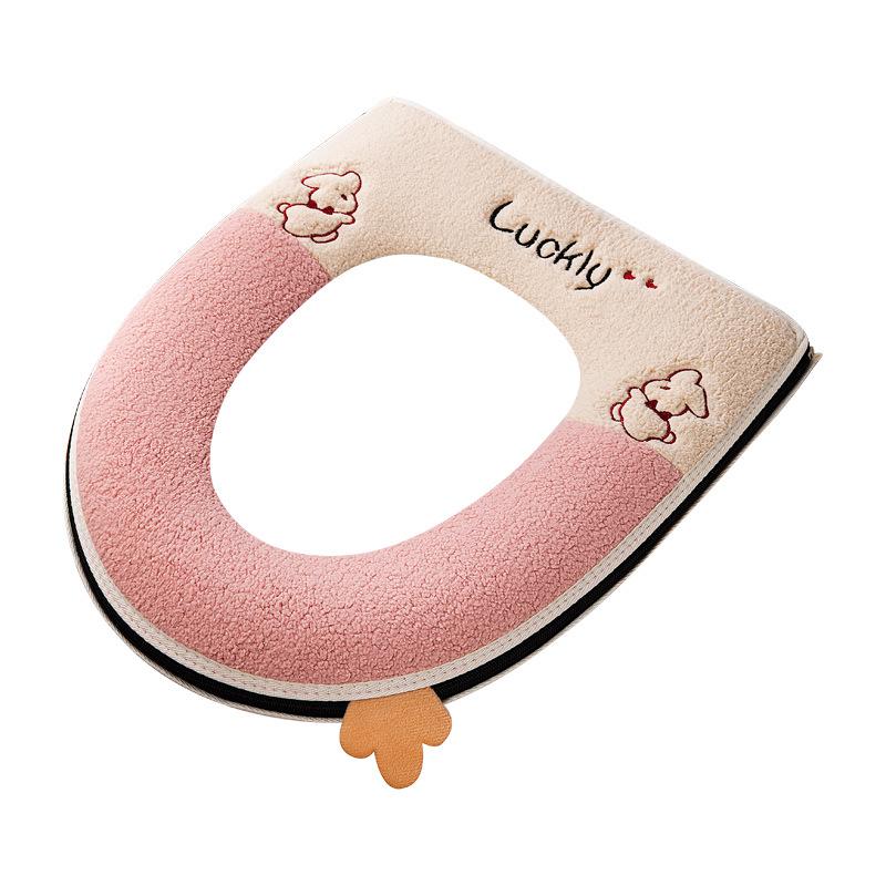 Водонепроницаемый универсальный чехол для унитаза с рисунком - утолщенный, простой, бытовой дизайн