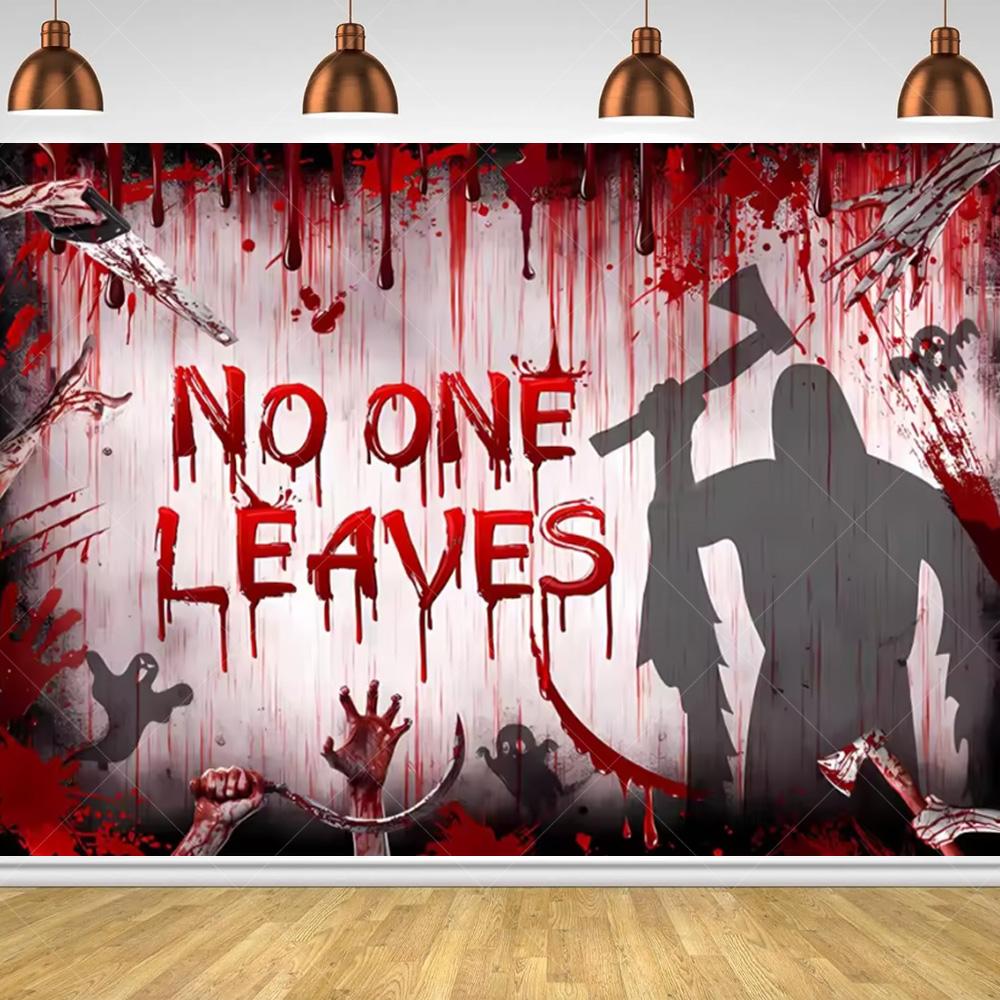 Halloween Horror Night Party Family Gathering Pumpkin Lantern Evil Witch Black Castle Cemetery Forest Background Cloth backdrop