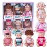 6/8Pcs Set Sleeping Mini Baby Dolls Reborn Lifelike Toys Cute Adorable Dolls With Butterfly Crocodile Sunflower Comfort Toy Gift