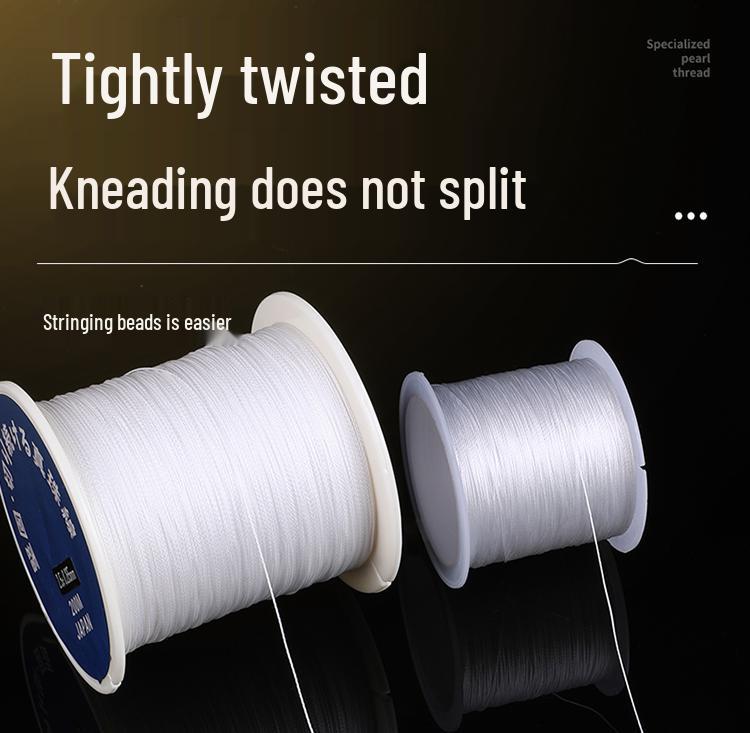 Японская жемчужная нить: Износостойкий ювелирный шнур для плетеных вручную ожерелий и браслетов