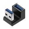 Угловой удлинительный адаптер USB 3.0 Male to Female под углом 90 градусов, USB-адаптер с изгибом вверх, 10 Гбит/с, для разъема ноутбука/ПК, Конвертер