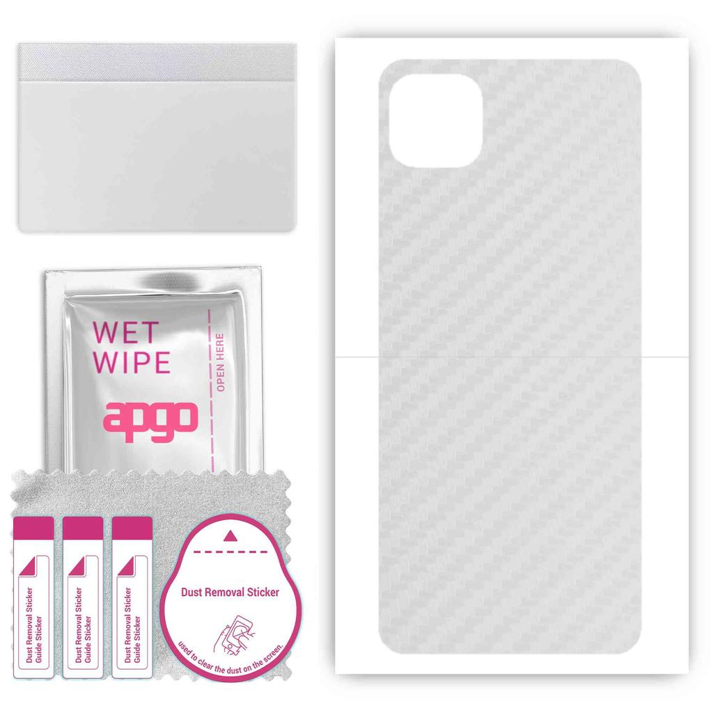apgo Защитная наклейка-скин для задней панели, совместимая с Samsung Galaxy A22s 5G, Пленка-обертка, Фольга, Винил - Узор Прозрачный Карбон