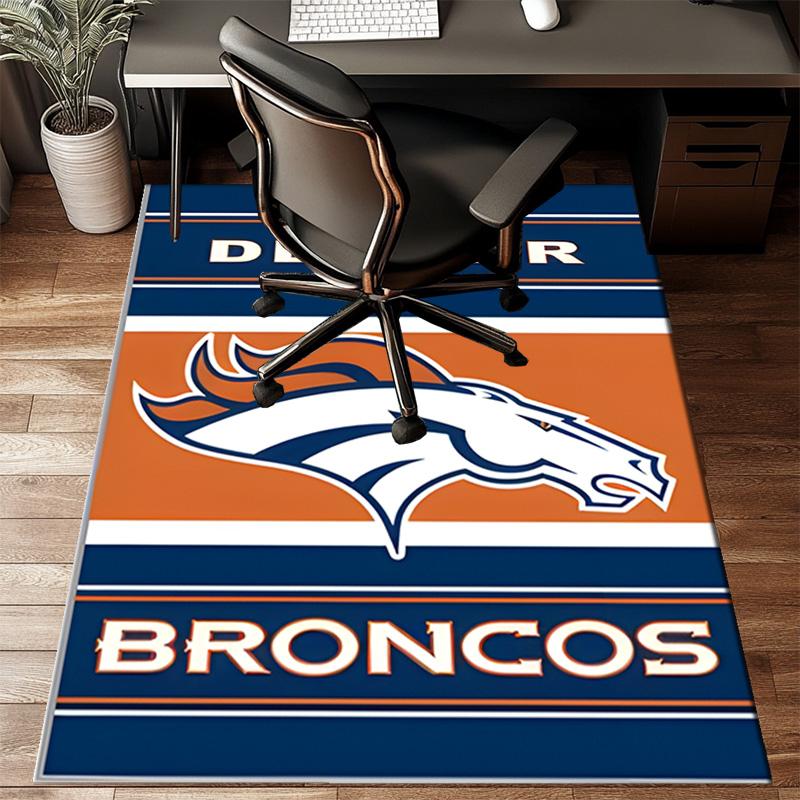 Denver Broncos Rug Game Carpet, Floor Mat for Bedroom Living Room Entryway Rug, Home Decor Idea Gift for Christmas birthday