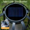 Солнечный фонарь для кемпинга со штативом, 4 режима, регулируемый, водонепроницаемый, USB-аккумулятор, подвесной светильник для походной палатки, аварийный фонарь