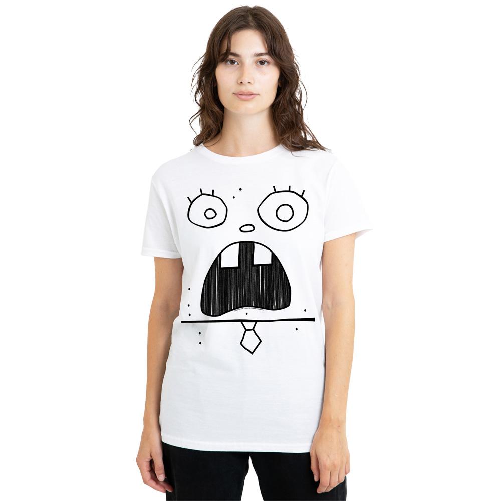 SpongeBob SquarePants Unisex Adult Doogle Face T-Shirt