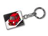 Custom Keychain for Suzuki Wagon R Black Red Car Color [MKJP] MH21S, Base,