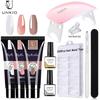 8/10Pcs 15ml Poly Nail Gel Extension Set Acrylic Manicure Nail Gel Complete Extension Set For Semi Permanent Nail Manicure