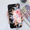 Модные изящные чехлы для телефонов с цветами для Oppo A7 A35 A11 A1K A15 A55 A1 A52, квадратный мягкий жидкий силиконовый корпус с полным покрытием, противоударный корпус для Oppo Capa