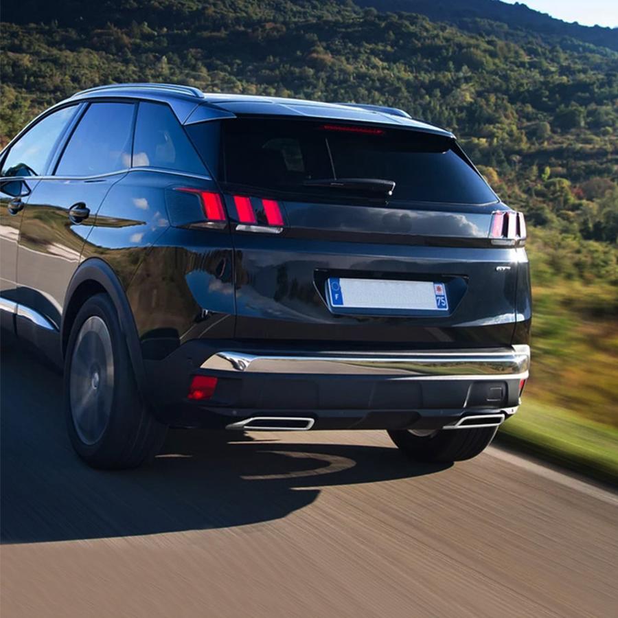 2 шт. ABS Хром Задняя Накладка на Выхлопную Трубу Подходит Для Peugeot 3008 5008 2017- 201