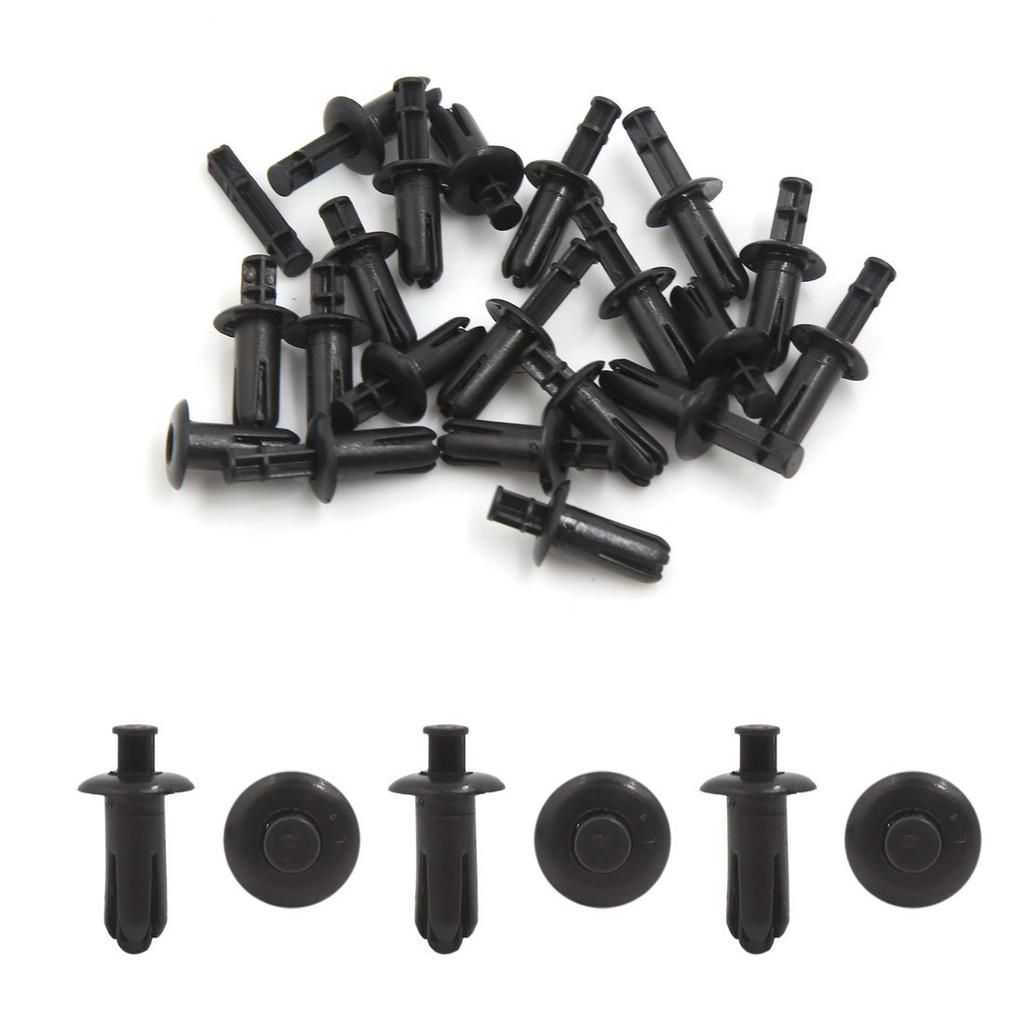 uxcell Clips/Rivets/Fasteners, Plastic, 0.3 inch (7 mm) Hole Diameter, Pack of 20
