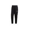 Solid Color Logo Cargo Sweatpants Men Bottoms Black HE1859