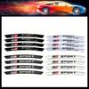4Pcs Aluminium GR Sport Logo Car Wheel Sticker For Yaris CH R RAV4 Corolla Hilux GR Gazoo Racing Sticker Accessories