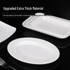 Jingyu 6-inch White Food Grade Melamine Flat Plates (2-Pack)