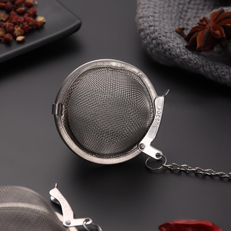 BJ 304 Stainless Steel Seasoning Ball, Marinade Cage, Tea Filter Ball, Stew Meat Container, Spice Packet, Large Medium Small Spice Ball