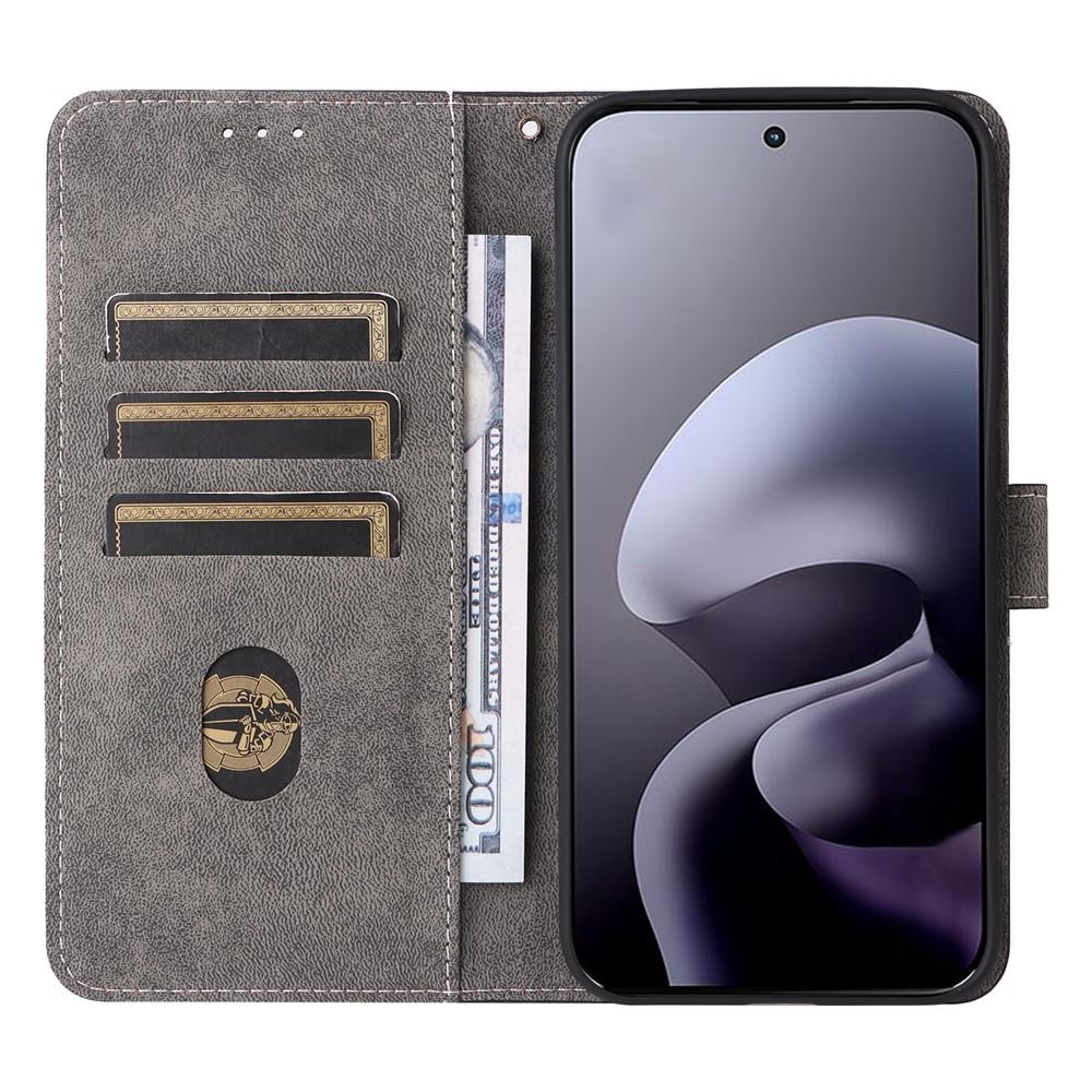 Wallet Case for Moto G67 5G - Leather/PU, Purple, With Lanyard