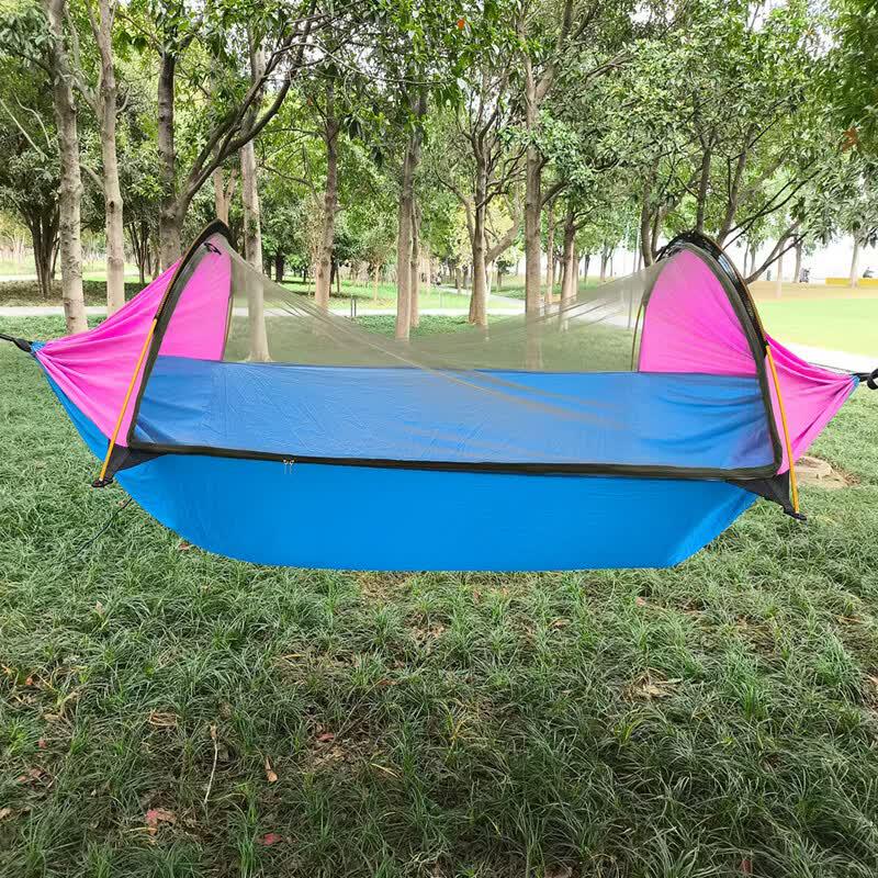 Li Shen Outdoor Parachute Fabric Hammock with Mosquito Net