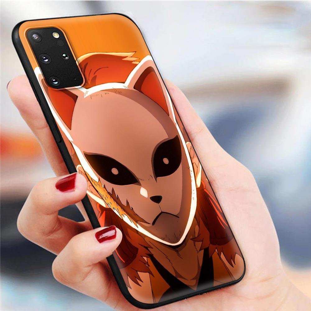 Чехлы для телефонов Demon Slayer Kimetsu No Yaiba для Samsung Galaxy S10 S20 FE S20 Ultra 5G S8 S9 Plus S10 Lite S20 + S7 Мягкий корпус из ТПУ