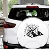 Самоклеящаяся наклейка с изображением компаса на дверь автомобиля, наклейка на кузов, наклейка для стайлинга автомобиля, декор