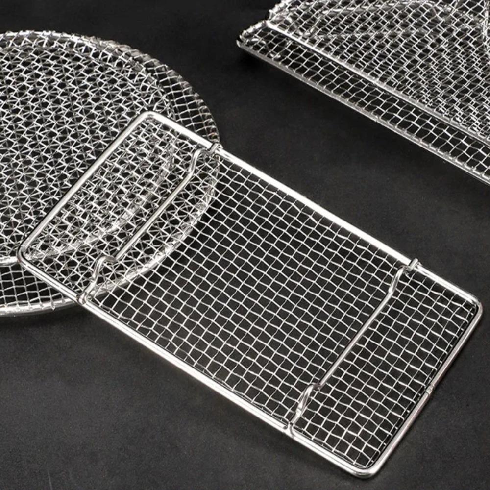 Stainless Steel Tempura Frying Net Japanese Style Oil Draining Rack Drying Net  Outdoor
