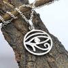 Ожерелье с подвеской Evil eye Design Твердая подвеска из стерлингового серебра 925 пробы с цепочкой Ювелирные изделия для женщин или девочек