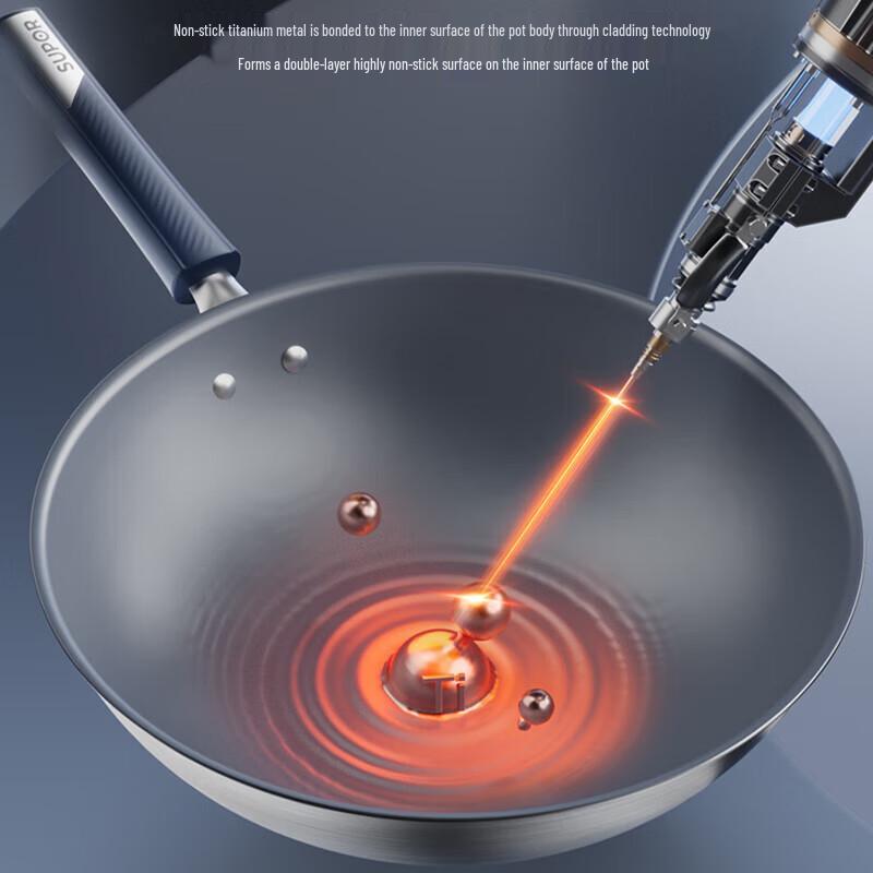 SUPOR 32cm Titanium Alloy Wok