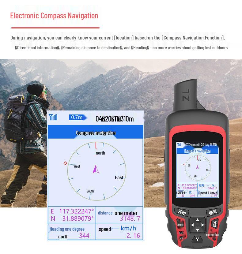 Zhuolin A6 High-Precision Handheld GPS Area Measurement Tool