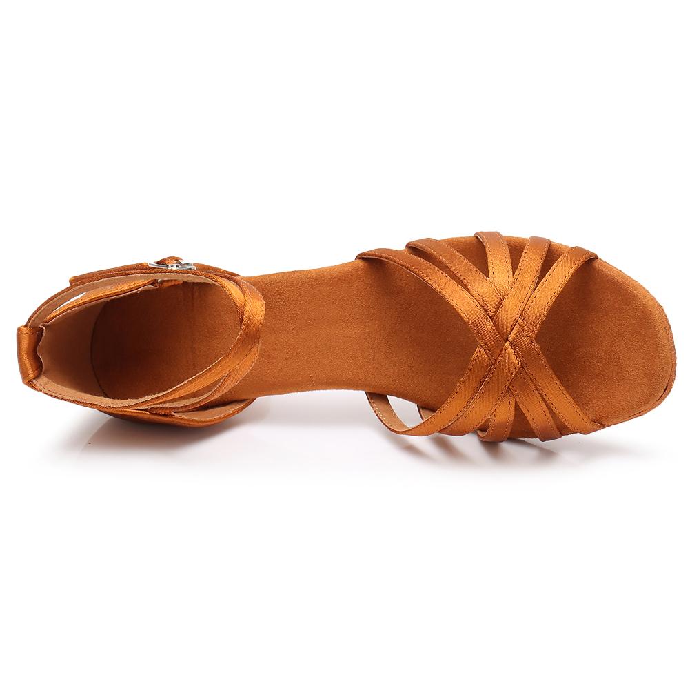 Туфли для латиноамериканских танцев на среднем каблуке для женщин и девочек, с мягкой подошвой, для сальсы, танго, бальных танцев, каблук 5 см