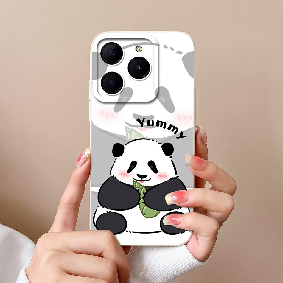Чехол для Realme C61 C63 Милые Девушки Чехлы для Телефона Для Realme C 61 Защита Камеры Жидкий Силикон Защита от Падений Мягкая Задняя Крышка Capa