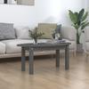 Coffee Table, Grey, 80x40x35 Cm, Solid Pine Wood